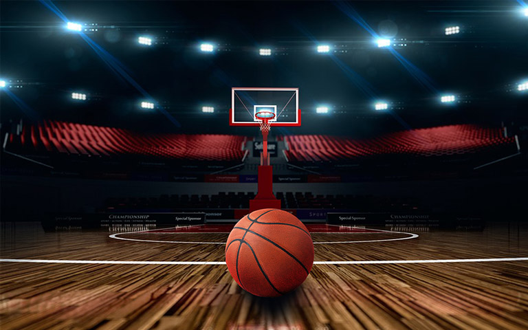 Basketball court lighting